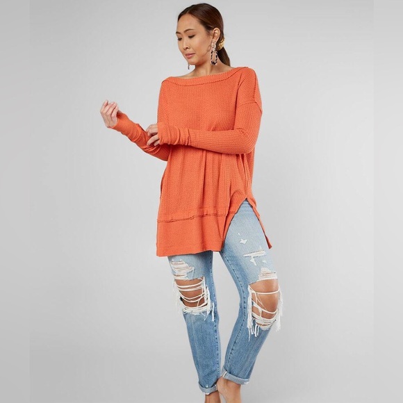 Free People North Shore Thermal Tunic Top
W Thumb Holes - Coral - Oversized - S - Picture 1 of 11